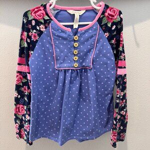 Matilda Jane long‑sleeve top in Size 6, in Good pre‑owned condition.